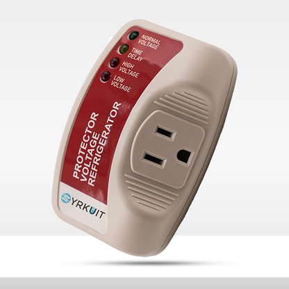 Zyrkuit Protector Electrónico de Voltaje y Sobretensión – Máxima Protección para Refrigeradores (Hasta 27 cu. ft.) | Protección Contra Altos/Bajos Voltajes, Apagones y Picos Eléctricos