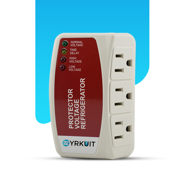 Zyrkuit Protector Electrónico de Voltaje y Sobretensión – Máxima Protección para Refrigeradores (Hasta 27 cu. ft.) | Protección Contra Altos/Bajos Voltajes, Apagones y Picos Eléctricos