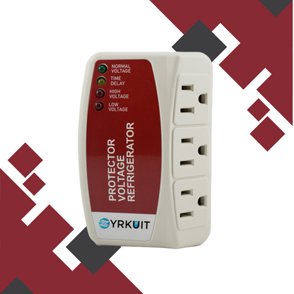 Zyrkuit Protector Electrónico de Voltaje y Sobretensión – Máxima Protección para Refrigeradores (Hasta 27 cu. ft.) | Protección Contra Altos/Bajos Voltajes, Apagones y Picos Eléctricos